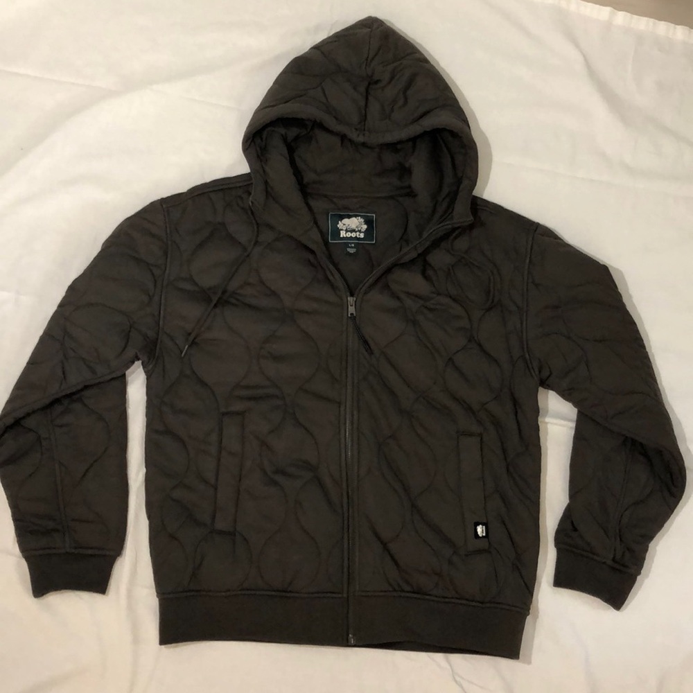 Roots L Quilted Coat w hood